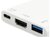 Equip 133461 USB-C -> HDMI+USB-A+USB-C átalakító apa/anya - Fehér