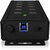 IcyBox IB-HUB1703-QC3 USB 3.0 HUB (7+3 port) Fekete