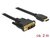 Delock 85584 DVI - HDMI (apa - apa) kábel 2m - Fekete