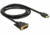 Delock 85583 DVI - HDMI Monitorkábel 1.50m - Fekete