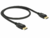 Delock 85506 Displayport apa > Displayport apa 4K Kábel 0.5m Fekete