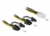 Delock 85452 PCIe 6pin Anya - 2x PCIe 8pin (6+2) Apa Tápkábel 0.15m