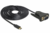 Delock 62964 USB Type-C - Soros (RS-232) DB9 Adapterkábel 1.8m Fekete