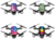 PGYTech Többszínű fedlap matrica csomag DJI Spark drónokhoz (D3/D5/D6/CA4)