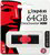 Kingston 64GB DataTraveler 106 USB 3.0 Pendrive - Fekete/Piros