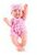 G21 Jasmina baba, 35 cm, rózaszín kiegészítőkkel