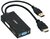 Lindy 38182 HDMI apa - DisplayPort anya/DVI anya/VGA anya Konverter Fekete