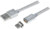 LogiLink CU0119 USB-A - USB-C (apa - apa) kábel mágneses csatlakozóval 1m - Ezüst