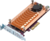Qnap QM2-2S-220A Dual M.2 22110/2280 SATA PCIe Bővítő kártya