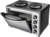 Sencor SEO 3628SS Elektromos mini sütő 2 főzőlappal - Fekete/Inox