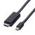 Value11.99.5797-10 Mini DisplayPort - DisplayPort (apa - apa) kábel 3m - Fekete