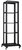 Linkbasic 19" Szabadon álló nyitott rack szekrény 37U 600x600mm - Fekete