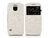 Haffner Samsung SM-G900 Galaxy S5 S-View Flexi oldalra nyíló flipes tok - fehér