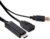 Club3D CAC-2330 HDMI apa - DisplayPort anya adapter USB táppal - Fekete