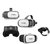 Omega OGVR3DRC 3D VR Virtuális szemüveg távirányítóval - Fekete / Fehér