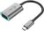 i-Tec C31METALVGA60HZ USB-C apa - VGA anya adapter - Fekete/Ezüst