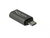 Delock 65927 USB-C anya - USB Micro B apa adapter - Fekete