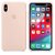 Apple iPhone XS Max gyári Szilikon Hátlap Tok - Rózsaszín homok