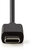 Nedis Hálózati töltő fix USB-C kábellel (5V / 3000mA) Fekete