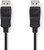 Nedis CCGP37010BK20 DisplayPort (apa - apa) kábel 2m - Fekete