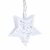 Emos ZY1974 Beltéri Karácsonyi Garland ezüst csillag LED fényfüzér 1,35m - Meleg Fehér