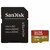 Sandisk 256GB Extreme microSDXC UHS-I CL10 memóriakártya + Adapter