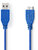 Nedis CCGP61500BU05 USB-A apa - MicroUSB-B apa Összekötő kábel 0.5m - Kék