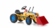 G21 Classic lábbal hajtós traktor markolóval sárga/kék