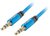 Lanberg CA-MJMJ-10CU-0020-BL 3.5mm jack - 3.5mm jack Audió kábel 2m Kék