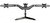 Silverstone SST-ARM31BS 0"-24" 3 karos LCD TV/Monitor asztali tartó Fekete