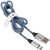 Tracer TRAKBK46266 USB-A - USB-C (apa - apa) kábel 1m - Fekete/Kék