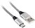 Tracer TRAKBK46265 USB-A - USB-C (apa - apa) kábel 1m - Fekete/Ezüst
