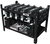Akyga Mining keret AKM061 6 GPU black w/o PSU ( Használt)