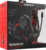 Rampage Fejhallgató - RM-K7 MAGNIFIC (7.1, mikrofon, USB, hangerőszabályzó, nagy-párnás, 2m kábel, fekete-piros)