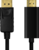 LOGILINK - DisplayPort kábel, DP 1.2 to HDMI 1.4, black, 1m