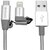 Verbatim 2in1 Lightning/Micro B Stainless Steel Cable Sync & Charge