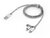 Verbatim 2in1 Lightning/Micro B Stainless Steel Cable Sync & Charge