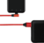 LOGILINK - USB 2.0 Cable USB-A male to USB-C (90° angled) male, red, 1m