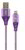 Gembird Premium cotton braided Micro-USB charging and data cable,1m,purple/white