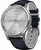 Garmin Vivomove Luxe okosóra matt ezüst Navy kék bőr szíjjal /010-02241-20/