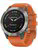 Garmin Fenix 6 okosóra Sapphire Titanium narancssárga szilikon szíjjal /010-02158-14/