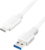 LOGILINK - USB 3.2 Gen1x1 cable, USB-A male to USB-C male, white, 0.15m