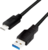 LOGILINK - USB 3.2 Gen1x1 cable, USB-A male to USB-C male, black, 2m