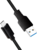 LOGILINK - USB 3.2 Gen1x1 cable, USB-A male to USB-C male, black, 0.15m