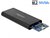 DELOCK Külső Ház M.2 NVMe PCIe SSD USB 3.1 Gen 2 Type-C female