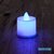 Gyertya alakú fix fényű LED-es lila fénydekoráció 4db/csomag