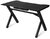 Sharkoon Gamer Asztal - Skiller SGD1 Black (Fa lap, fém lábak, modern dizájn, kábelrendezés, fekete, 140 x 70 x 78 cm)