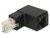 Delock Adapter RJ45 apa L alakú > RJ45 anya Cat.6 UTP