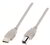 nBase 3m USB A-B kábel, szürke