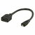 Valueline 20cm HDMI F - HDMImicro M kábel, fekete